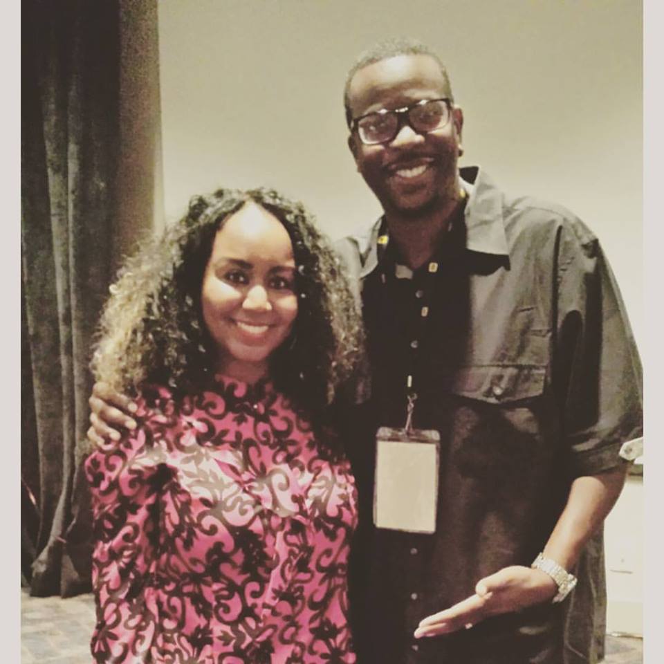 Kimberly D. Worthy with Executive Producer and Writer Bentley Kyle Evans