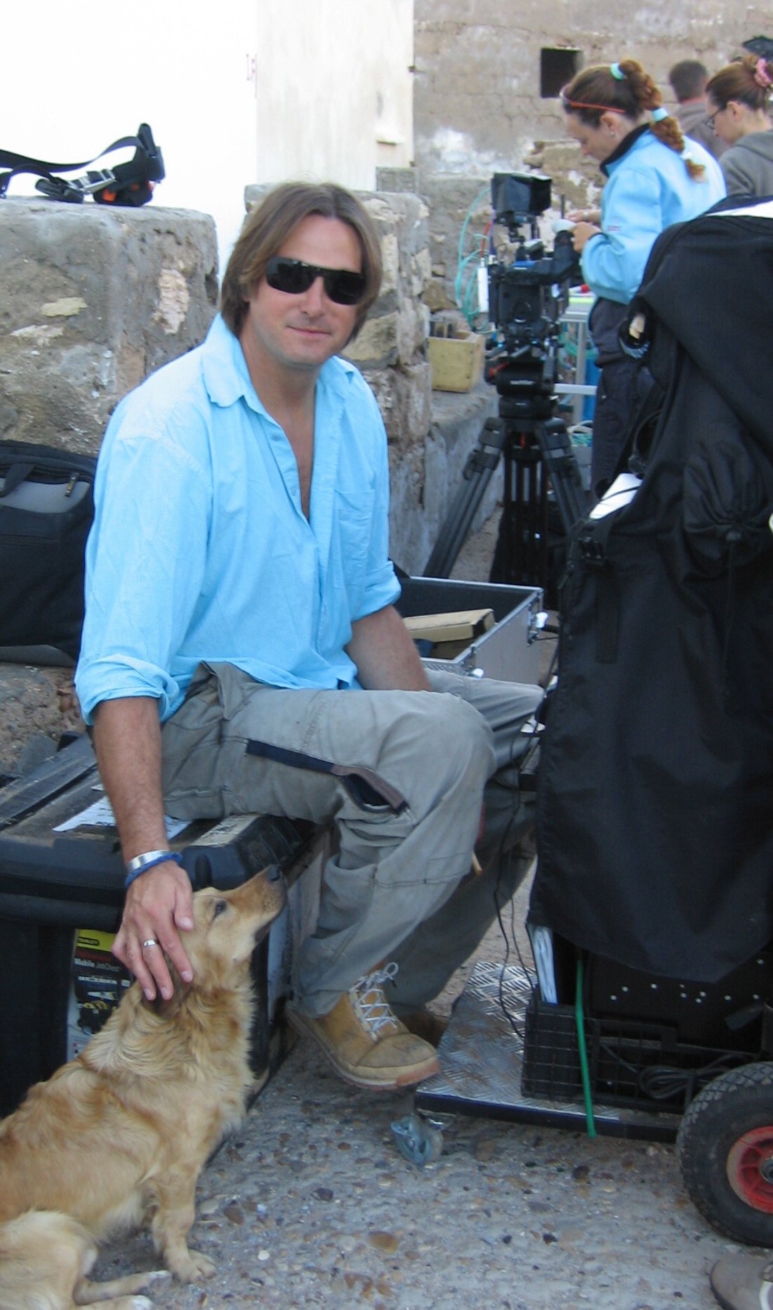 on location in Tunisia