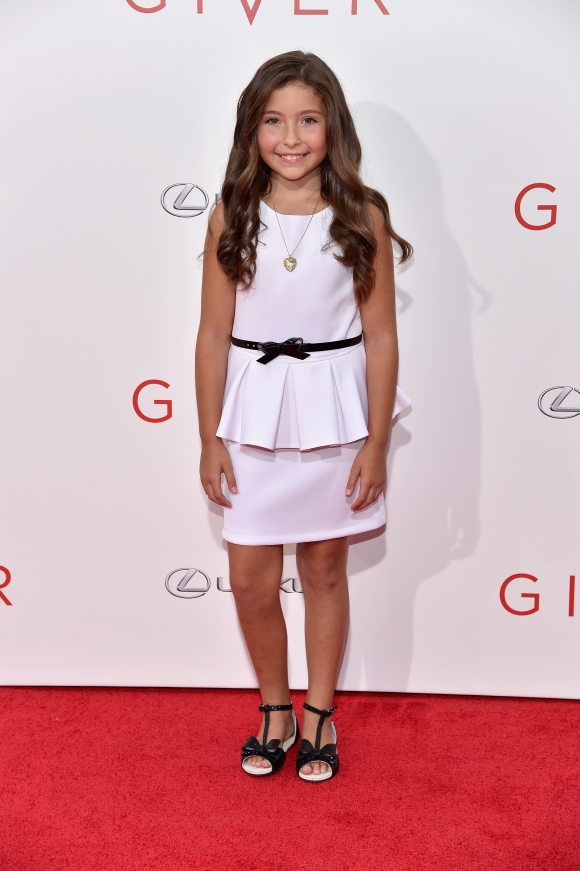 Emma Tremblay at The Giver premiere