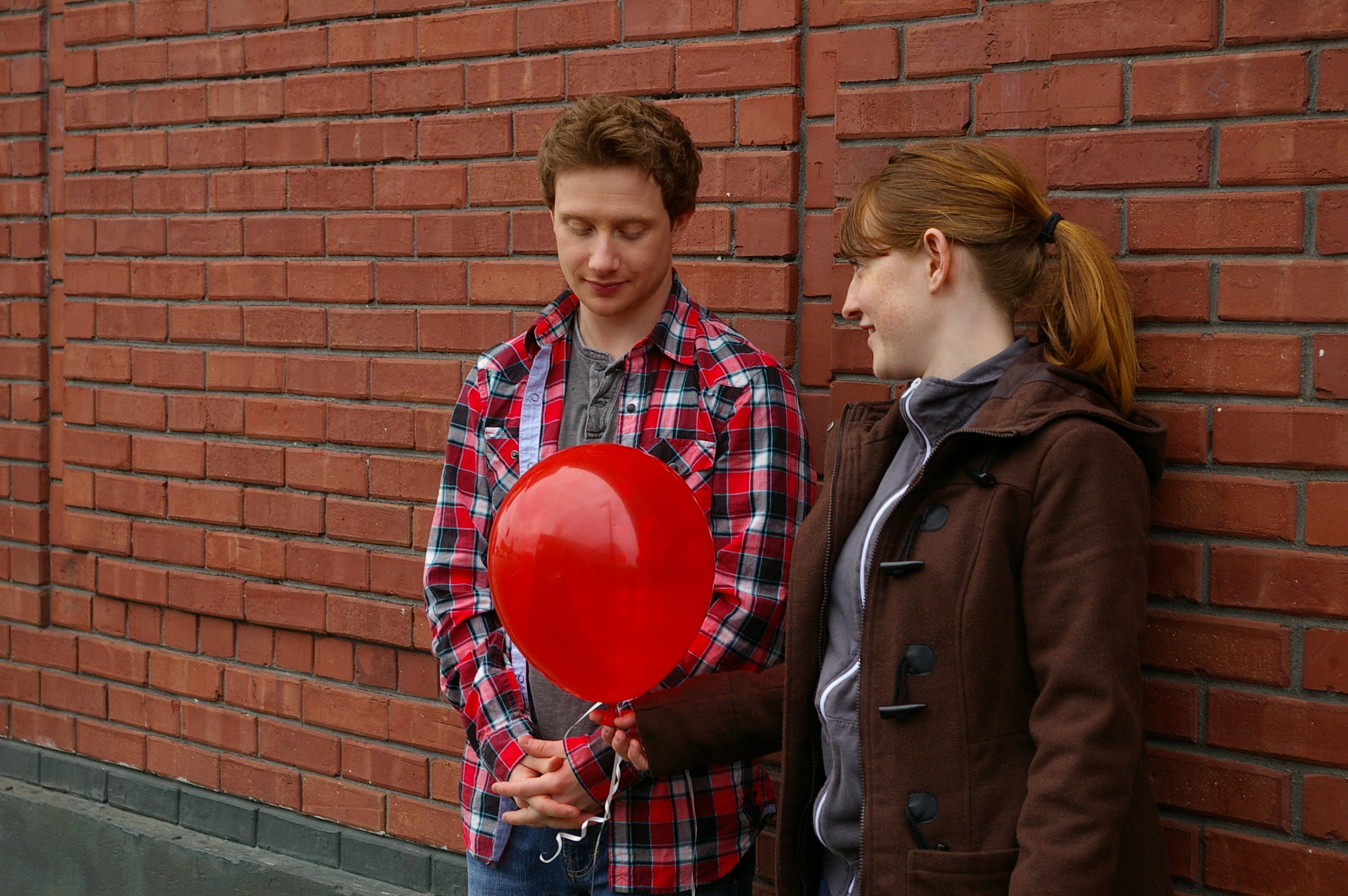 Ian McMurray and Writer/Director Katie Fournell on set for 