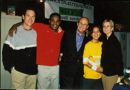 Harvey Silver with producers and cast of 