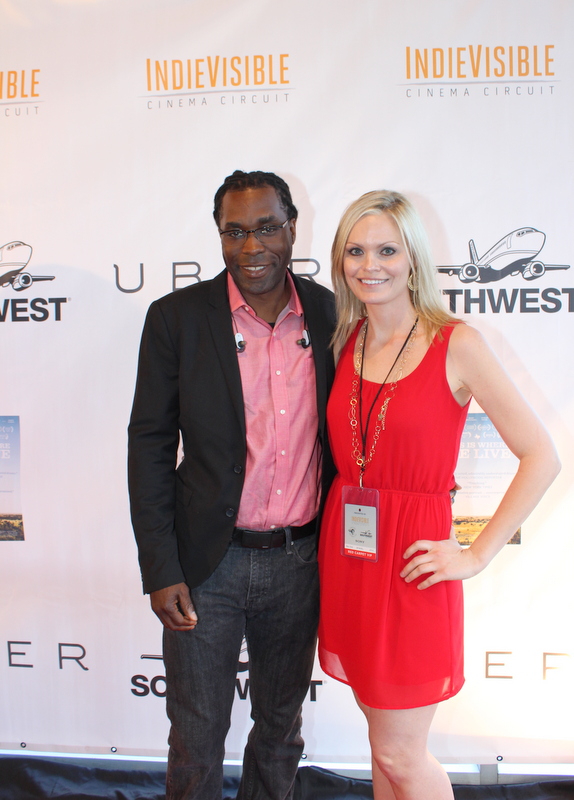 With Dallas Film Society Creative Director James Faust at the This Is Where We Live red carpet premiere