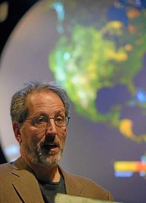 Jay Famiglietti at the Aquarium of the Pacific, press conference on the California drought, Long Beach, CA, November 25, 2014