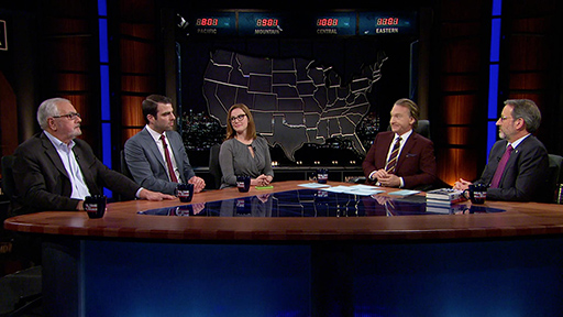 Jay Famiglietti and other guests on Real Time with Bill Maher, March 27, 2015.