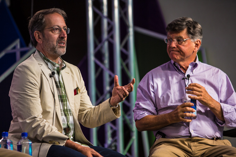 Jay Famiglietti and David Kennedy at the Aspen Ideas Festival, June, 2015