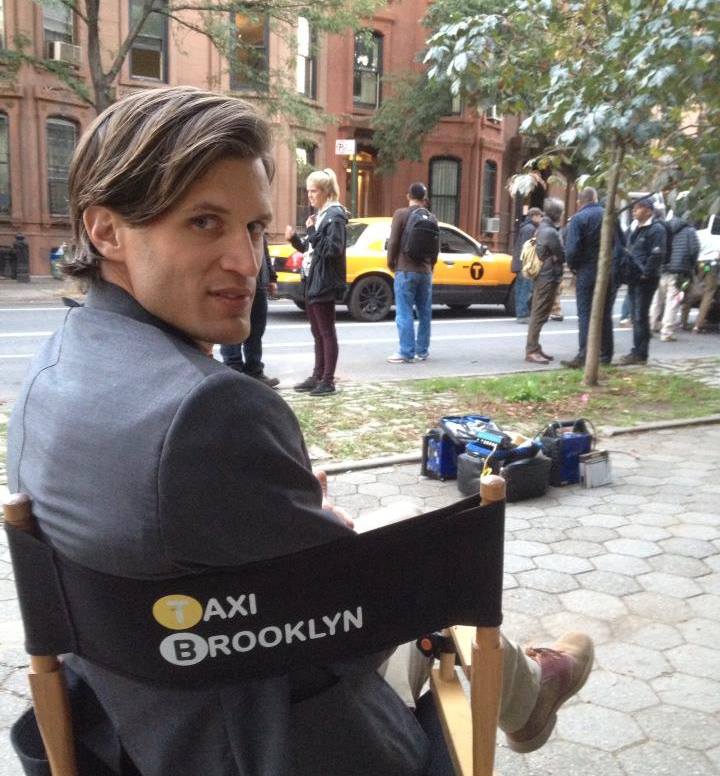 Andy Peeke on the set of 