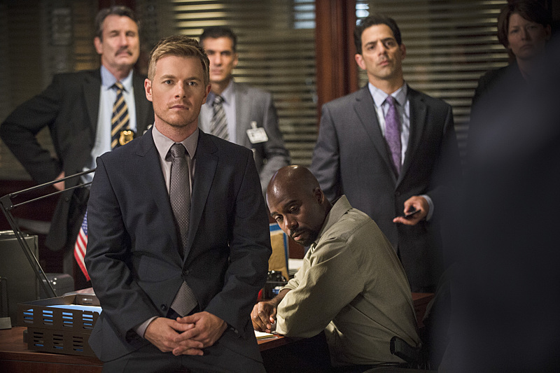 Still of Patrick Sabongui and Rick Cosnett in The Flash (2014)