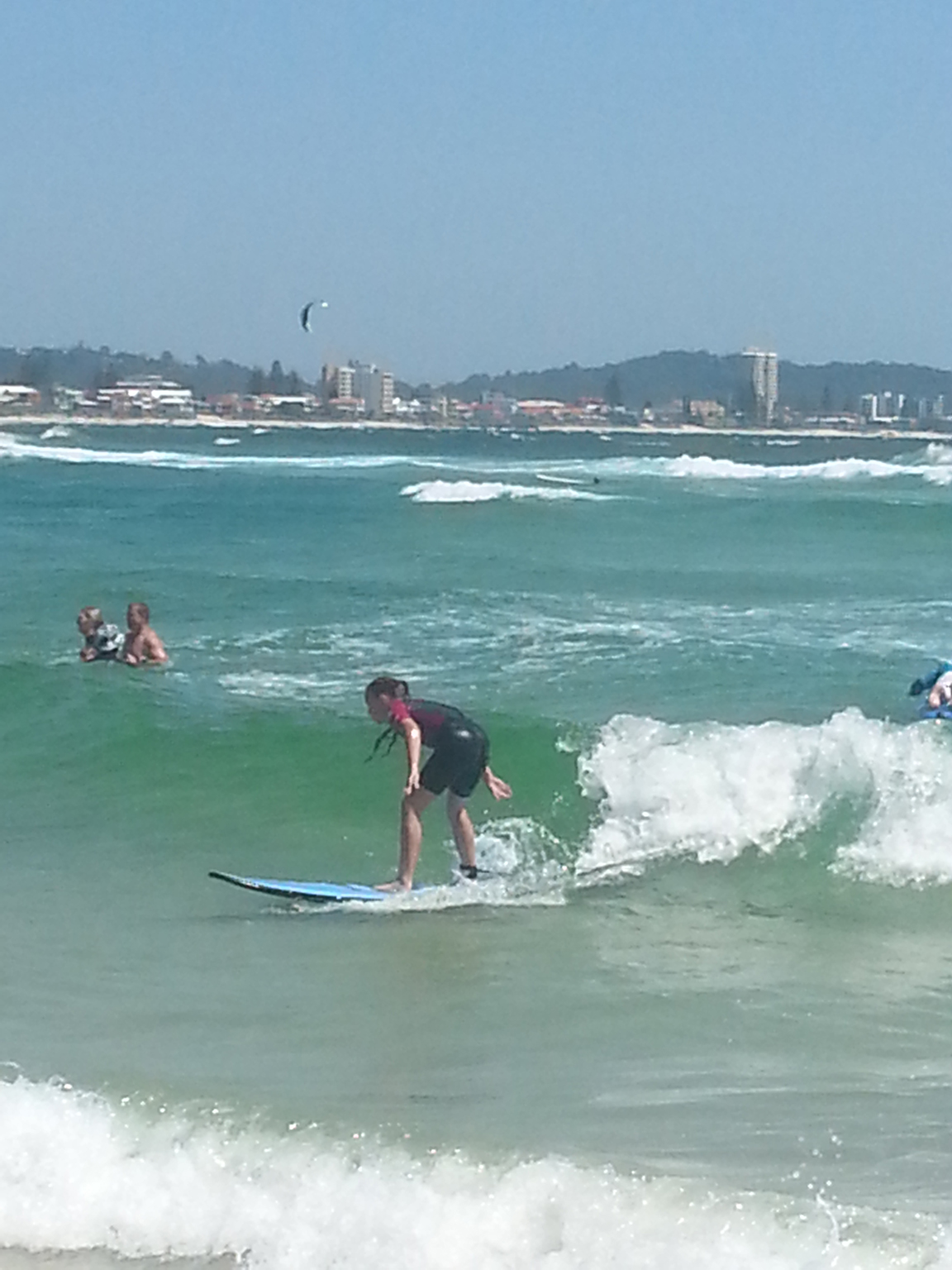 Piper surfing the Alley