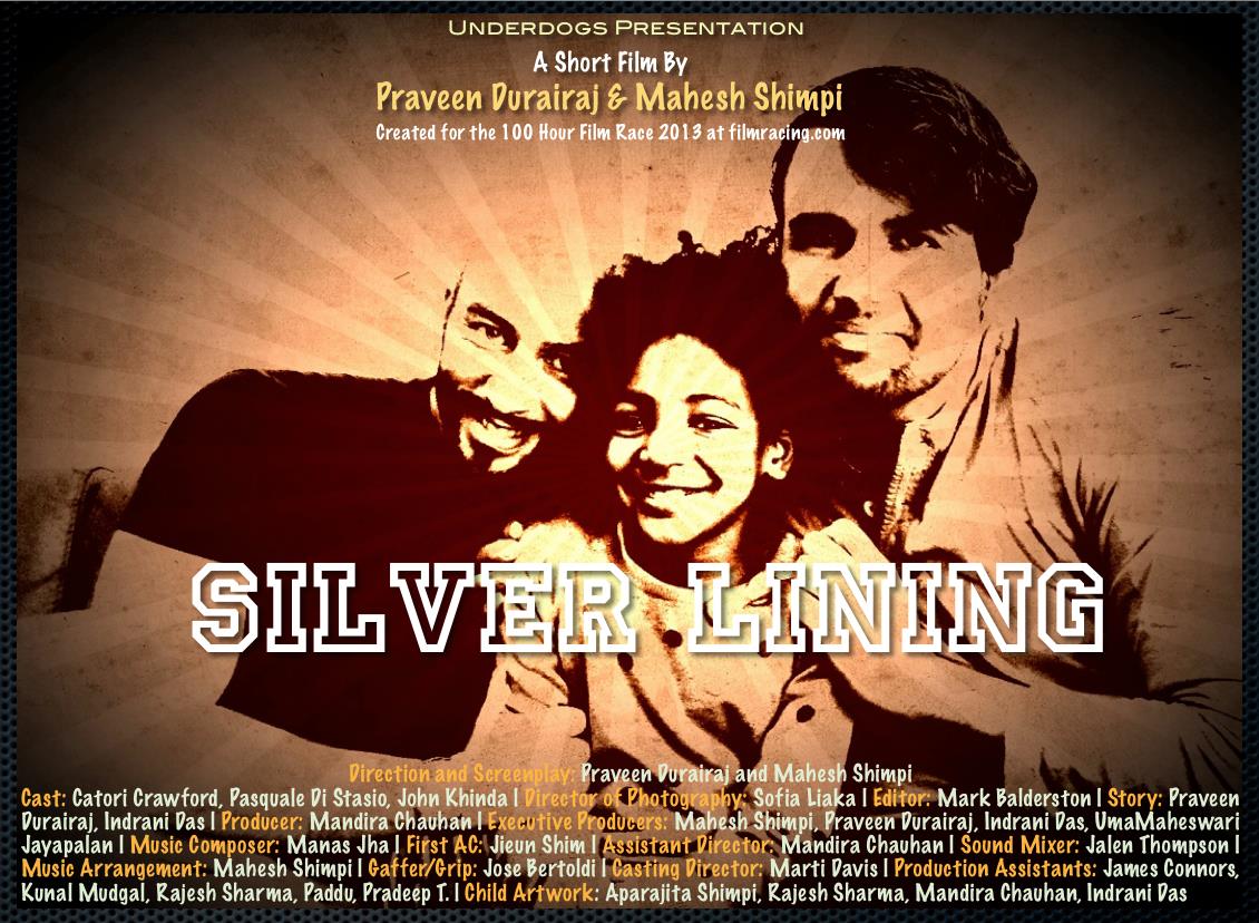 Top 20 Finalist in the 100-Hour Film Race 2013 NYC. Silver Lining - Casting Director