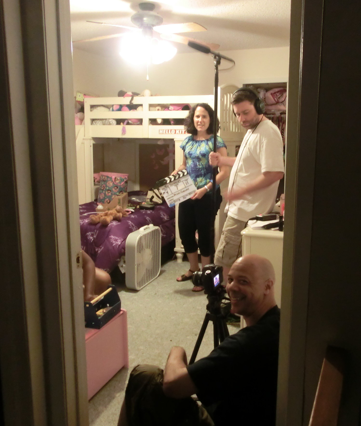 Producing The Invaders: Angie's Logs in Angie's Bedroom Scene with Director Mark Cabaroy