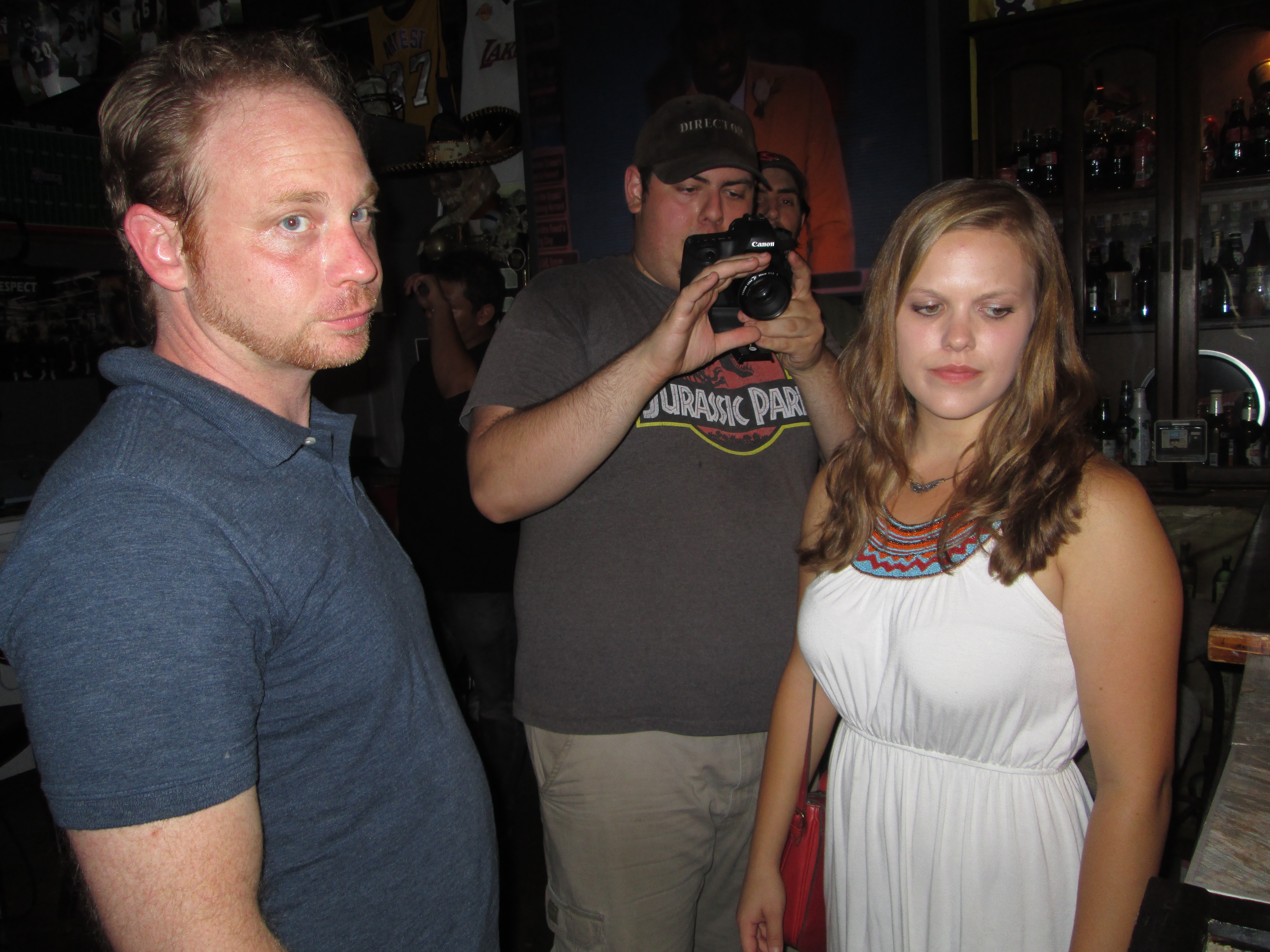 Andrew directing on the set of his 2014 entry into the Los Angeles 48 Hour Film Project competition, Press COOK.