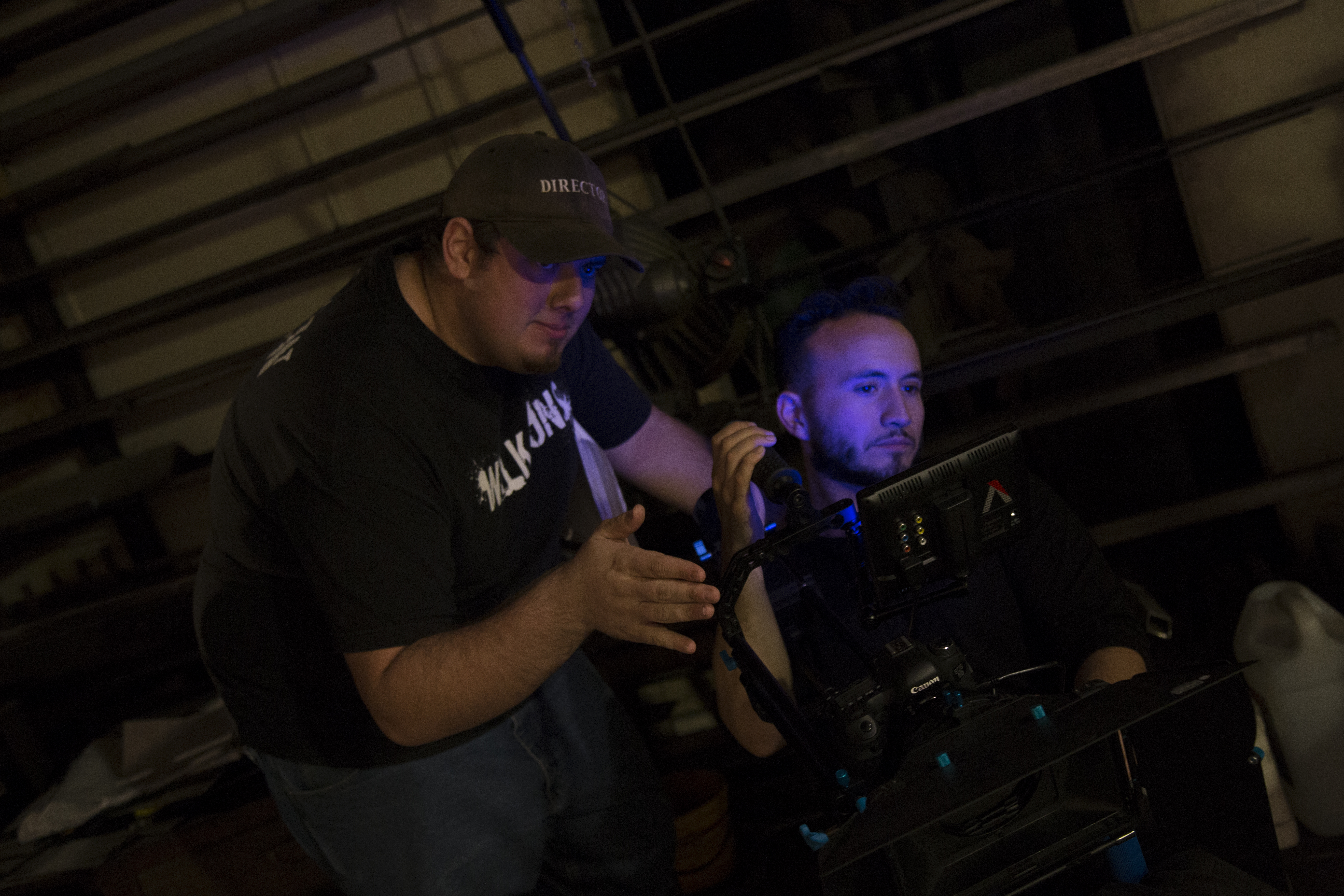 With Cinematographer Chris Thellas on the set of That Bastard Santa.