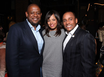 Forest Whitaker, Hill Harper and Keisha Whitaker