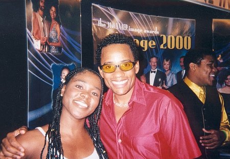 Toy Connor and Hill Harper at Autograph Signing for NAACP