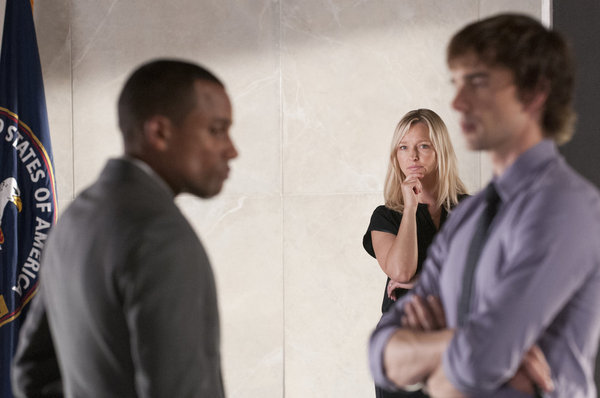 Still of Hill Harper, Christopher Gorham and Kari Matchett in Covert Affairs (2010)