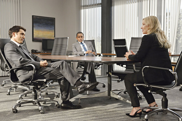 Still of Hill Harper and Kari Matchett in Covert Affairs (2010)