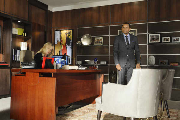 Still of Hill Harper and Kari Matchett in Covert Affairs (2010)