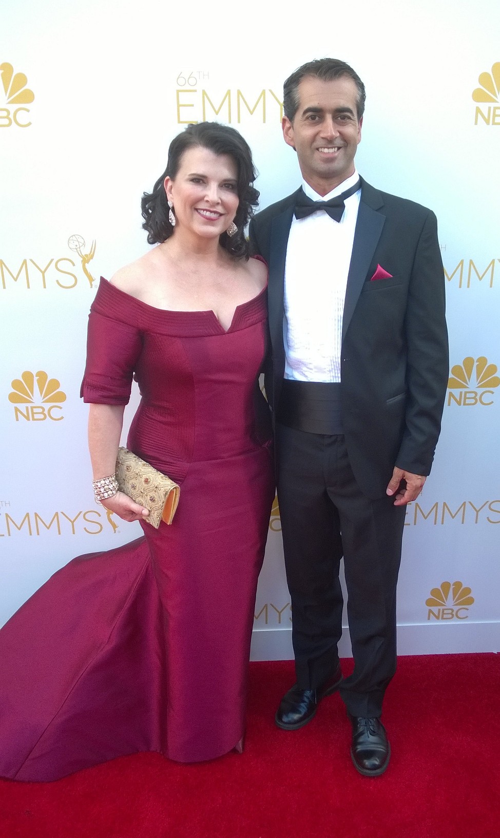 2014 Primetime Emmy Red Carpet affairwith my beautiful date Ronnie Hooks