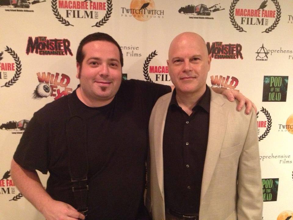Joe Parascand and Ryan Scott Weber at the 2013 Macabre Faire Film Festival.