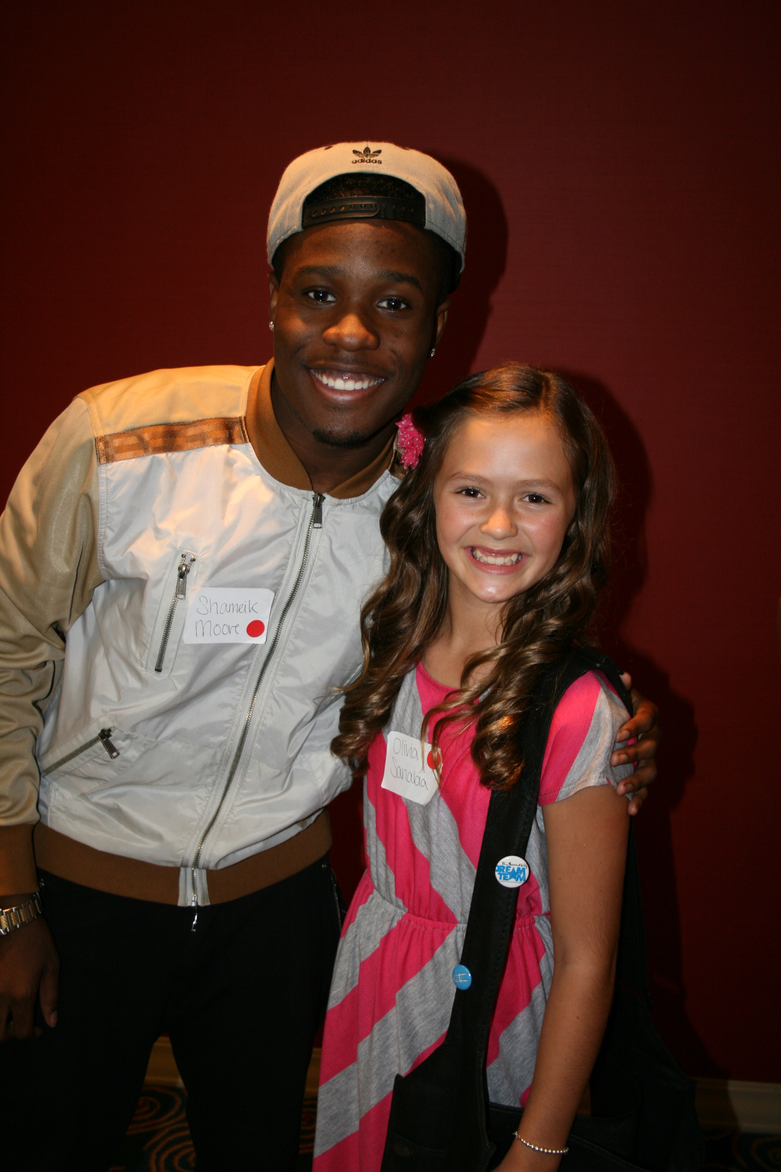 Olivia Sanabia with Shameik Moore from Incredible Crew! Got to run into Shameik after working with him on the show Incredible Crew...a funny sketch comedy show!
