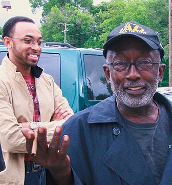 Don on set with Garrett Morris