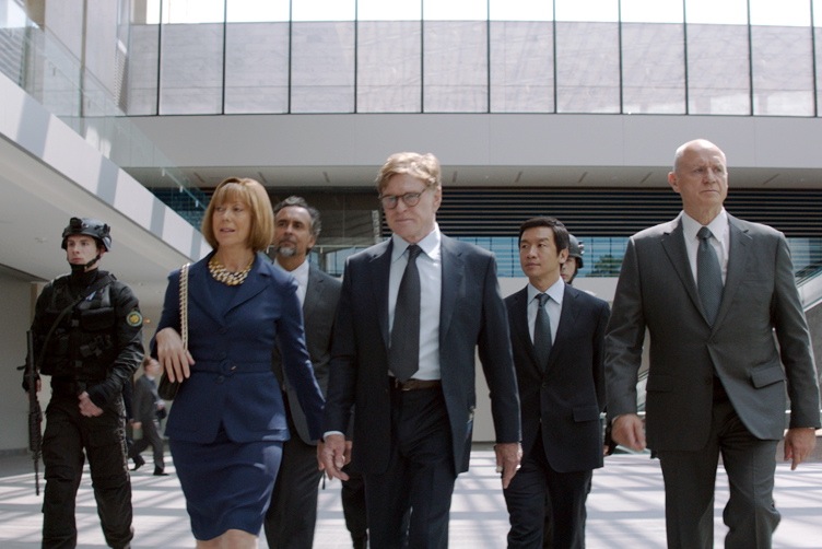 Captain America: The Winter Soldier - (L-R) Jenny Agutter, Bernard White, Robert Redford, Chin Han and Alan Dale
