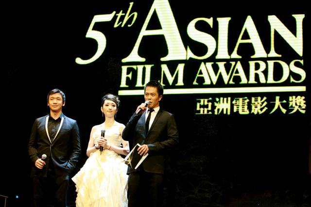 2011 Asian Film Awards - (L-R) Chin Han, Alice Ke and Byron Mann