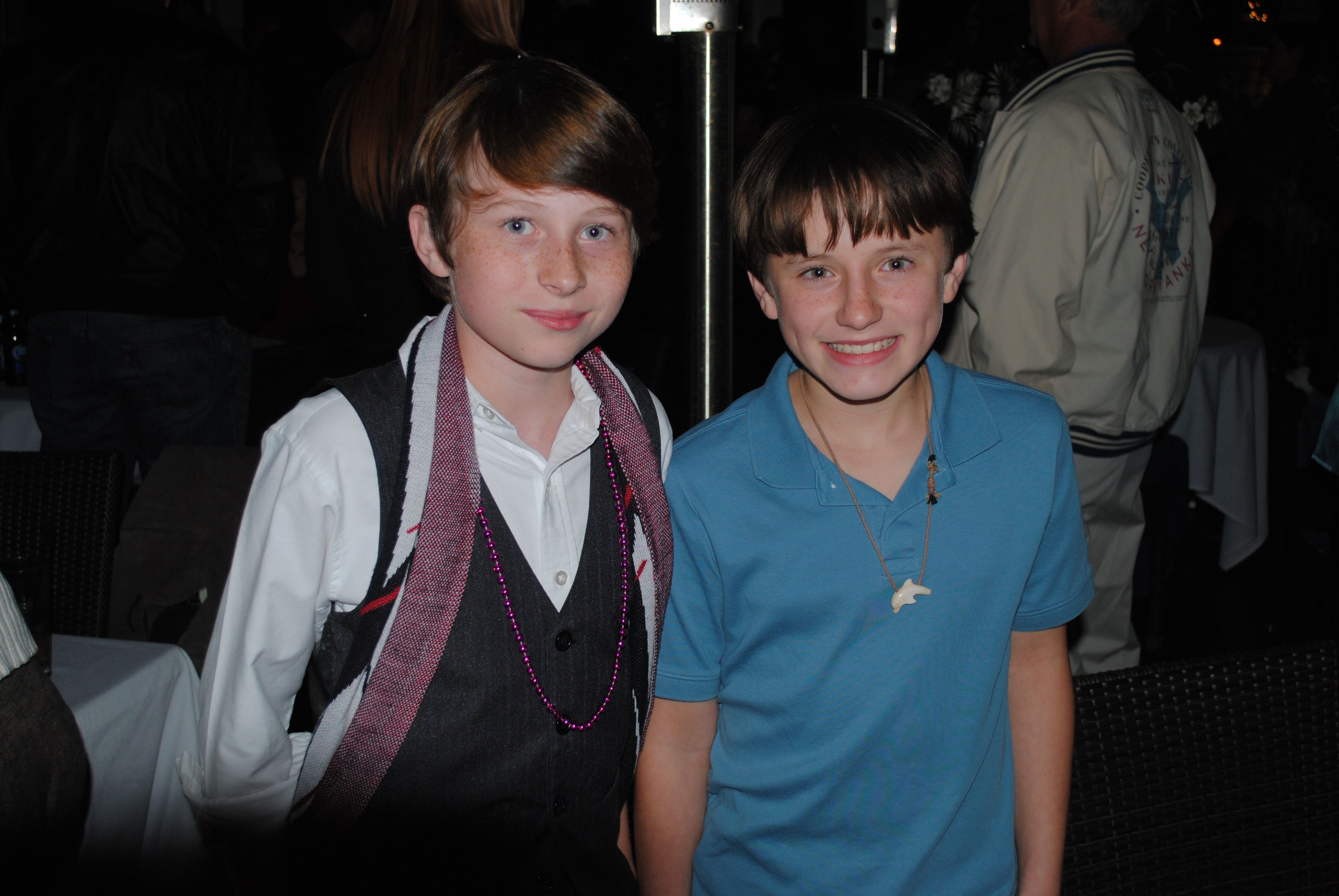 Kevin Moody and Nathan Gamble at the wrap party of Warner Bros. Pictures' 