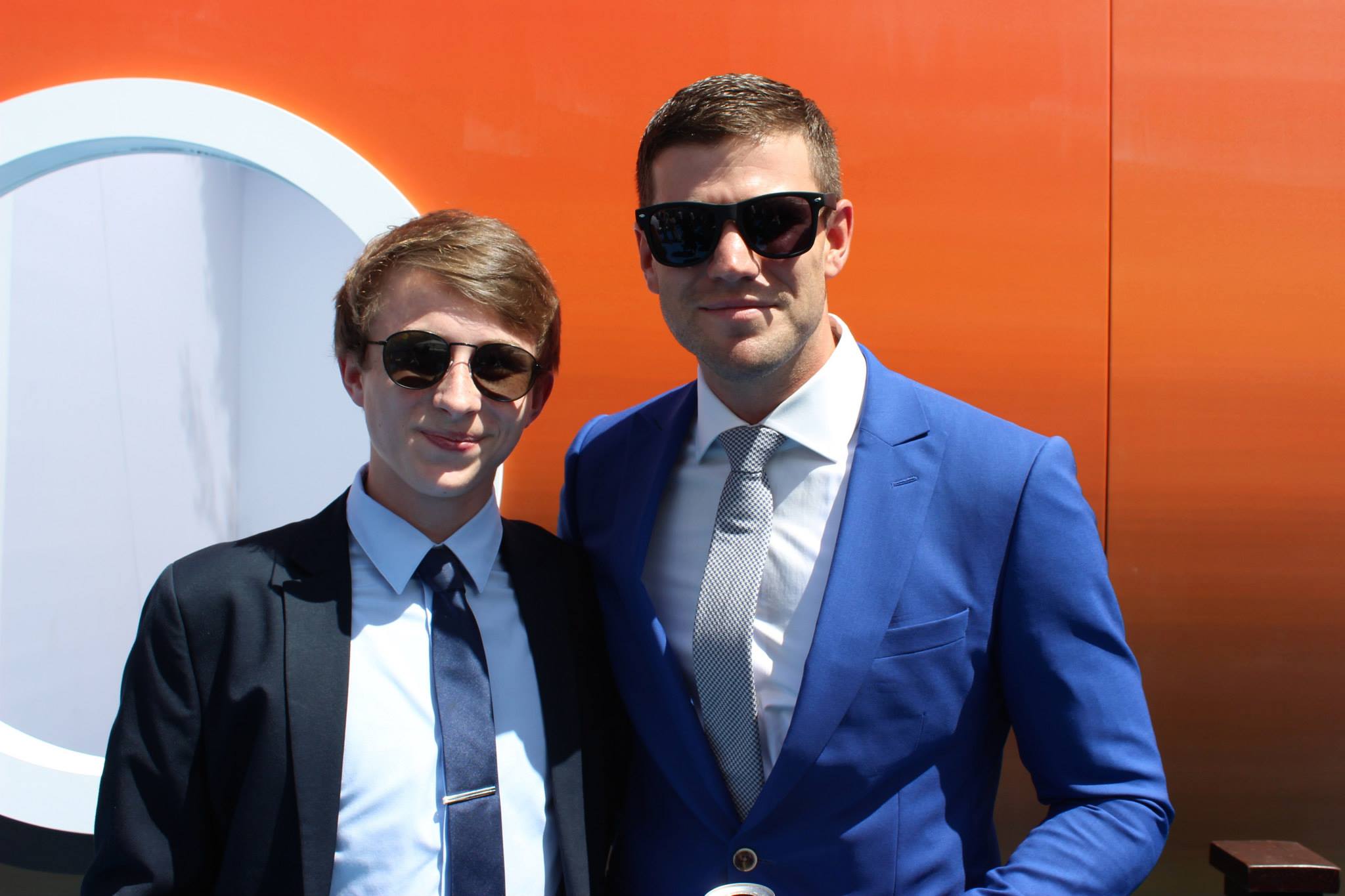 Kevin Moody and Austin Stowell at the premiere of Warner Bros. Pictures' 