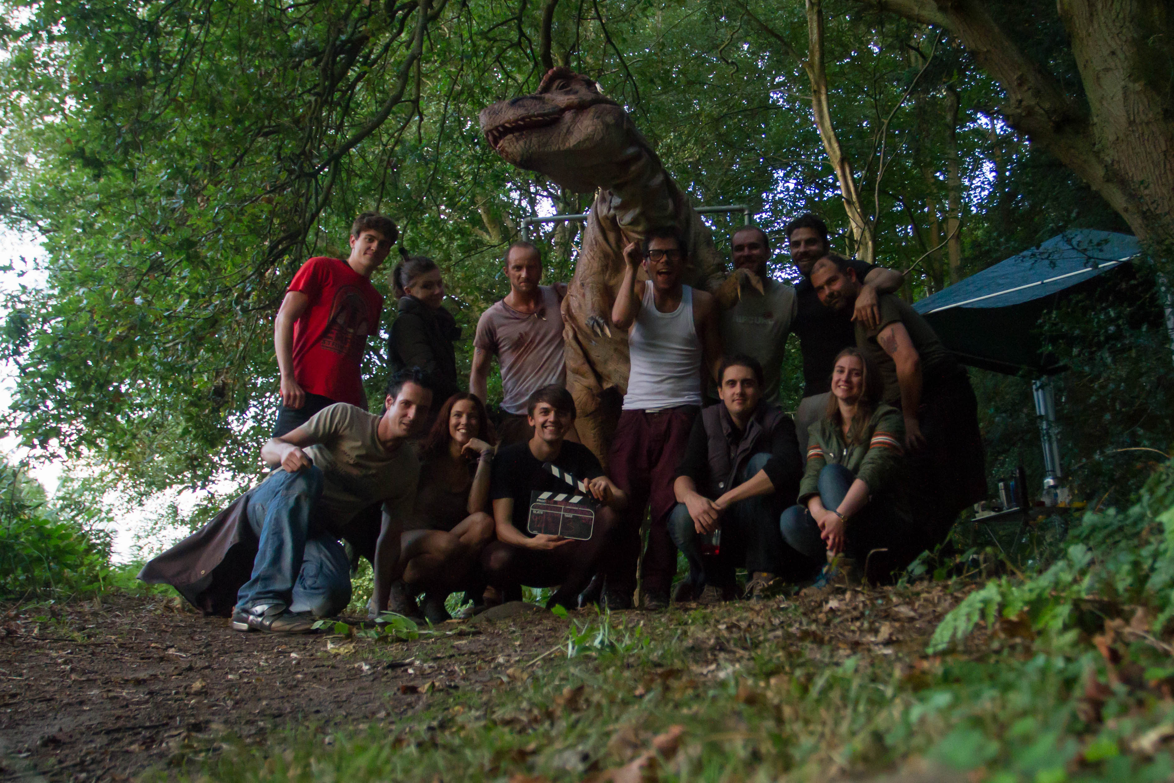 On Set - Extinction Cast and Crew