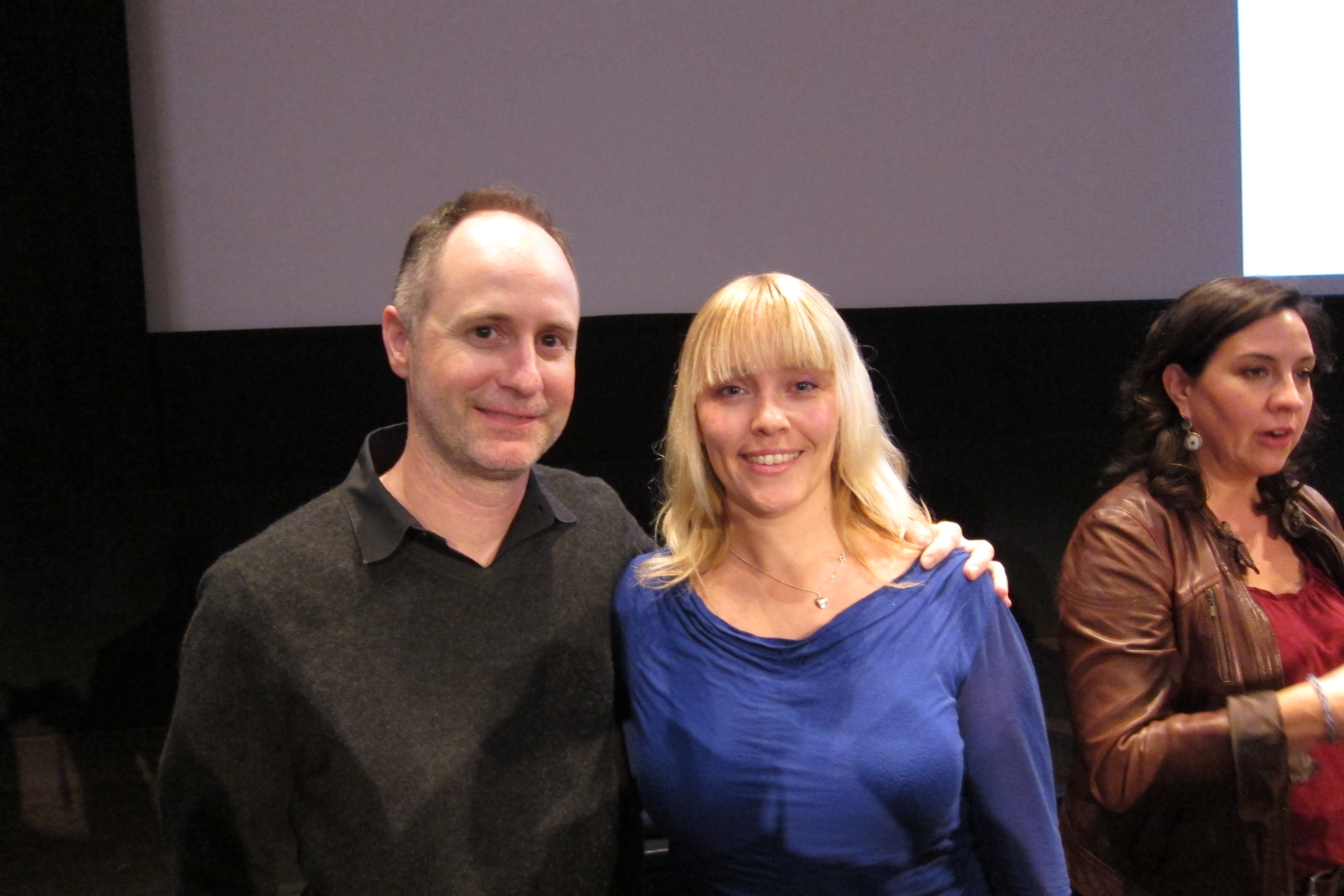 Christine Hals with Frozen's music supervisor Tom MacDougall.