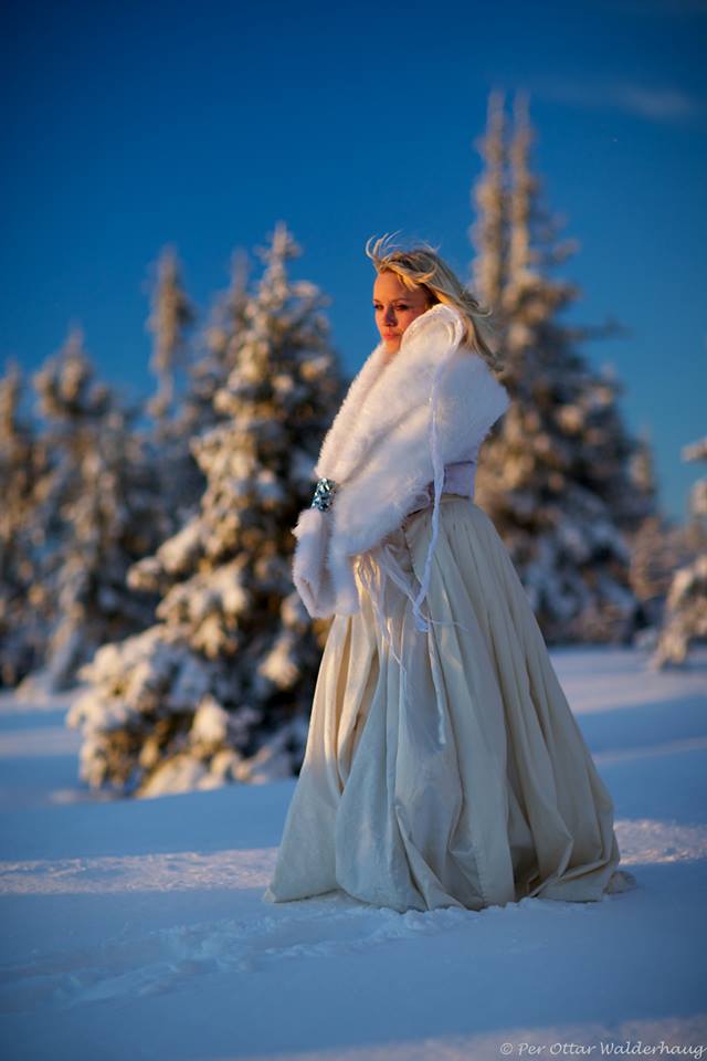 Christine Hals in a music video shot by Norwegian prizewinning photographer Per Ottar Walderhaug. Location: Nordhue mountain in Hedmark.