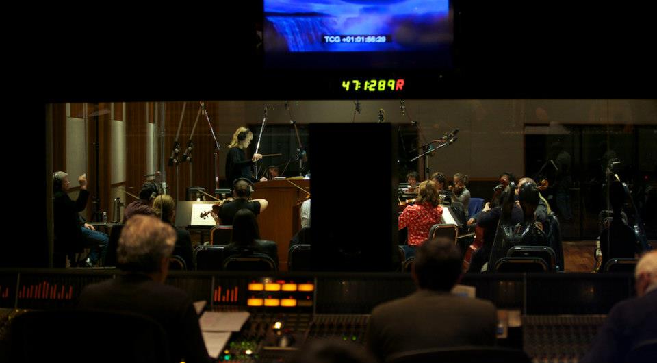 Recording String Orchestra at the Bridge Recording Los Angeles