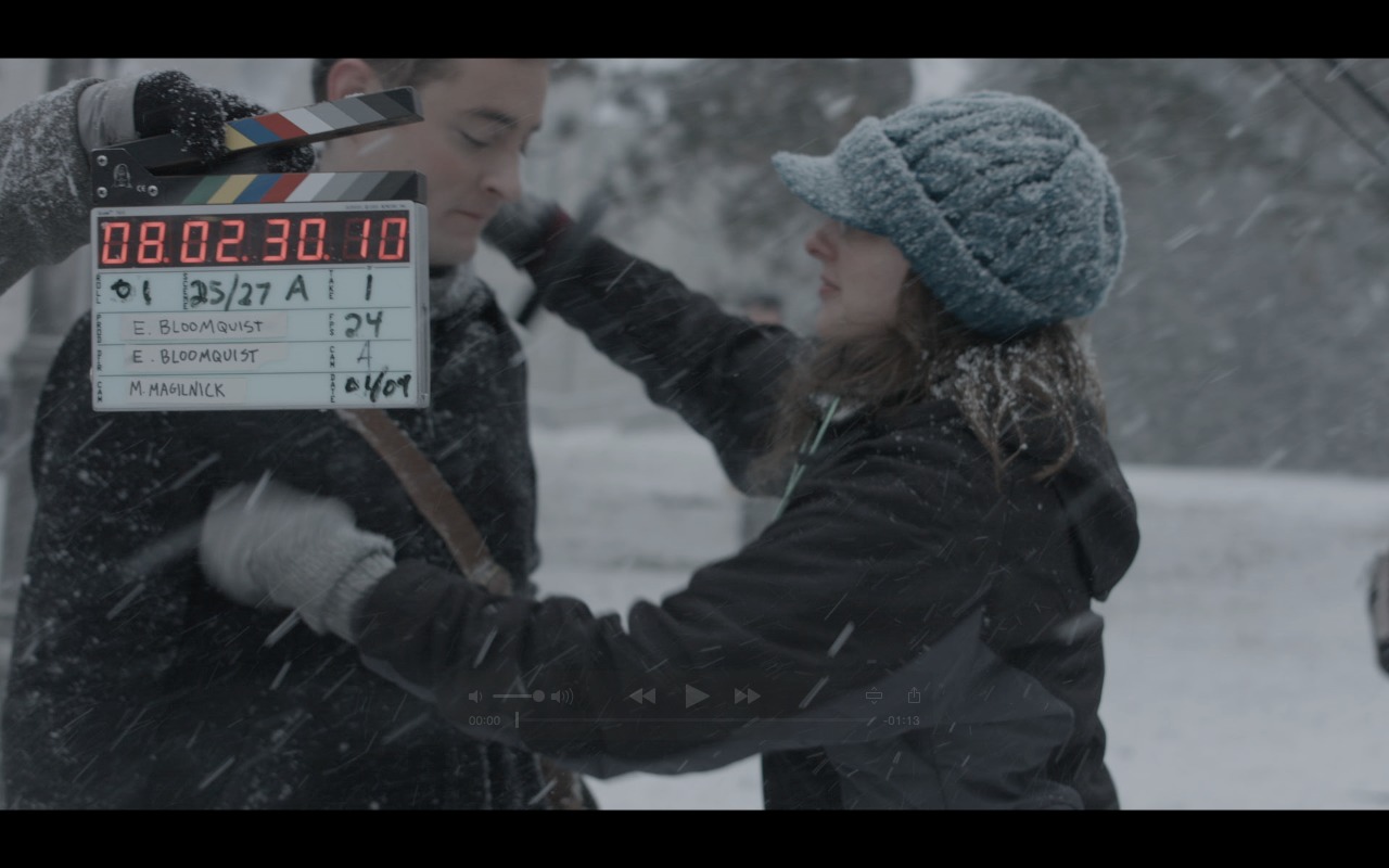 Erik on the set of THE COBBLESTONE CORRIDOR