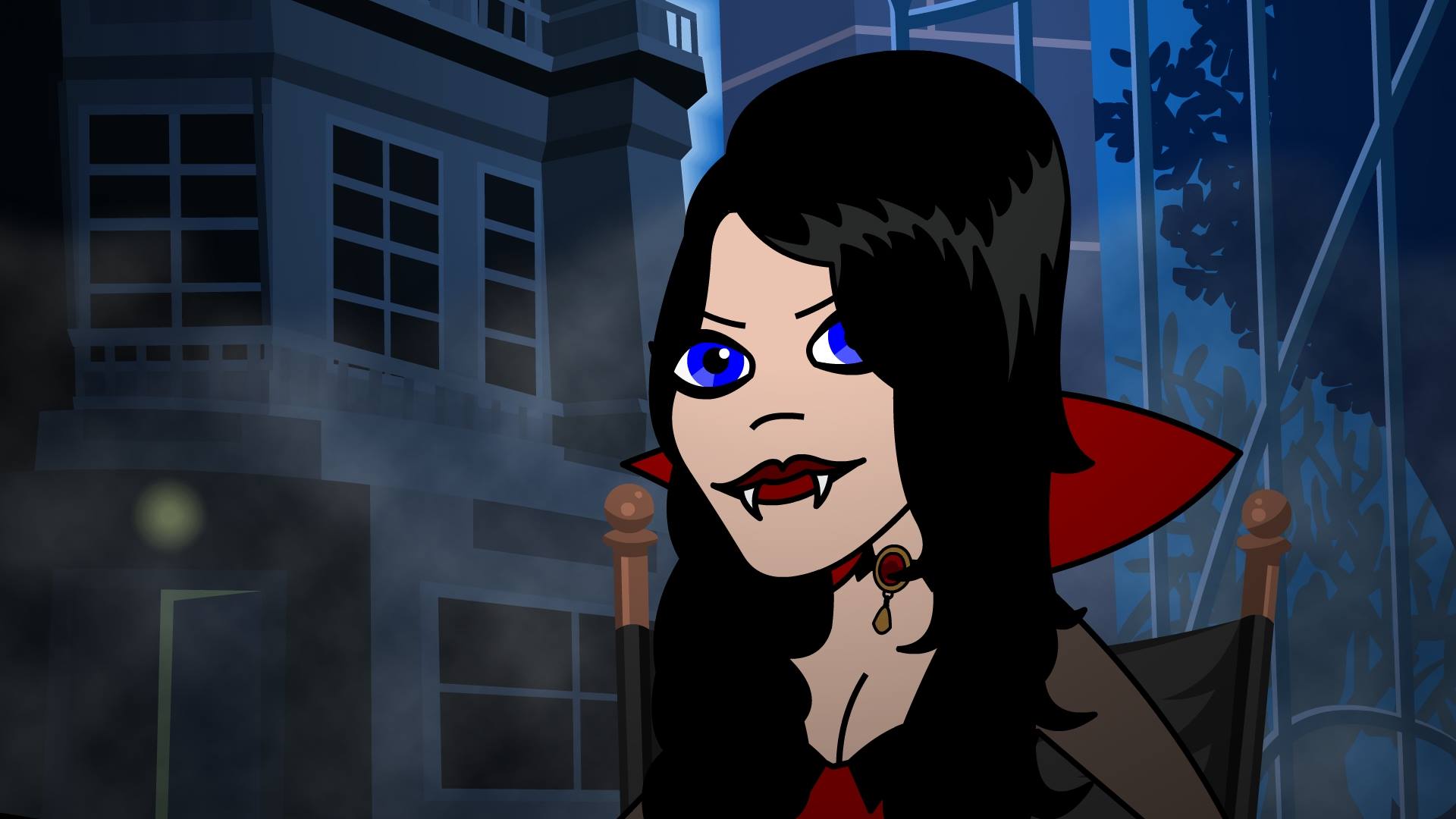 Kristina as Lamia in the closing animation for 
