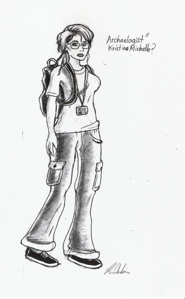 Early concept photo of Kristina Michelle as Bridget Drake in Lady Dragon.