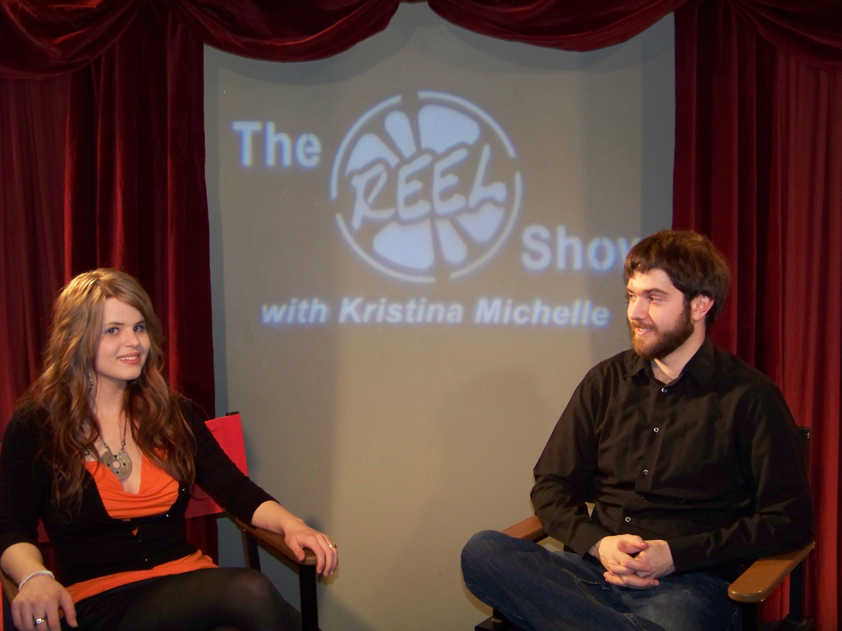 Kristina Michelle with Director/Cinematographer Taylor Trimarchi on 