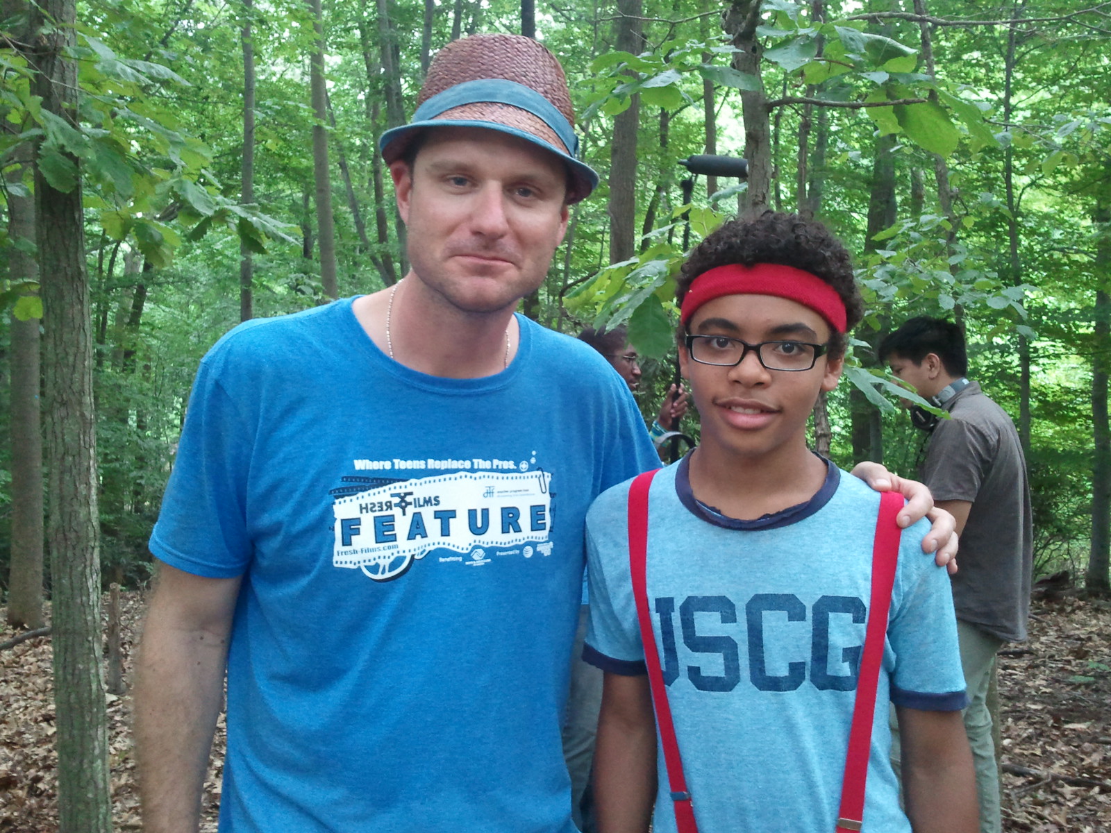 Devon O'Brien with The Stream director Estlin Feigley.