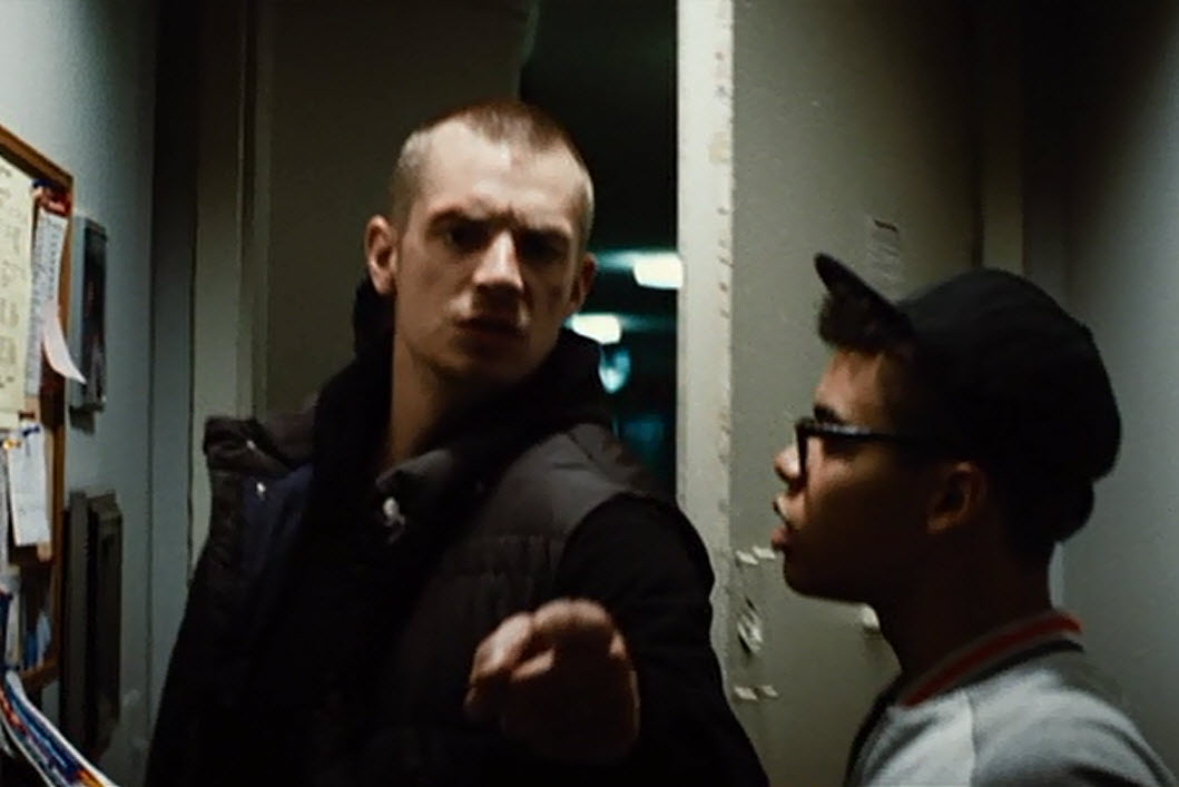 Devon O'Brien with Joel Kinnaman in Run All Night