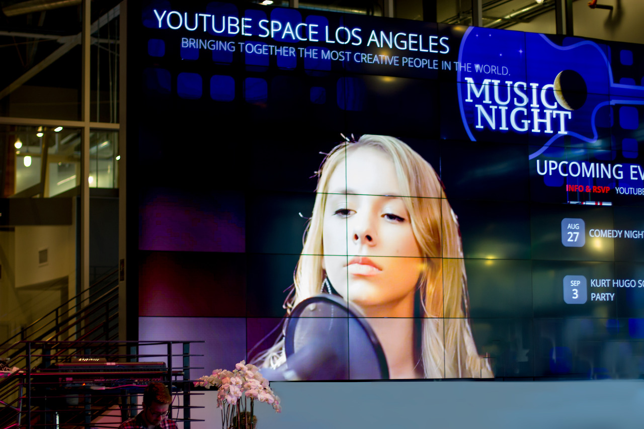 Anna Graceman - at YouTube Space Los Angeles - Music Night - October 2014