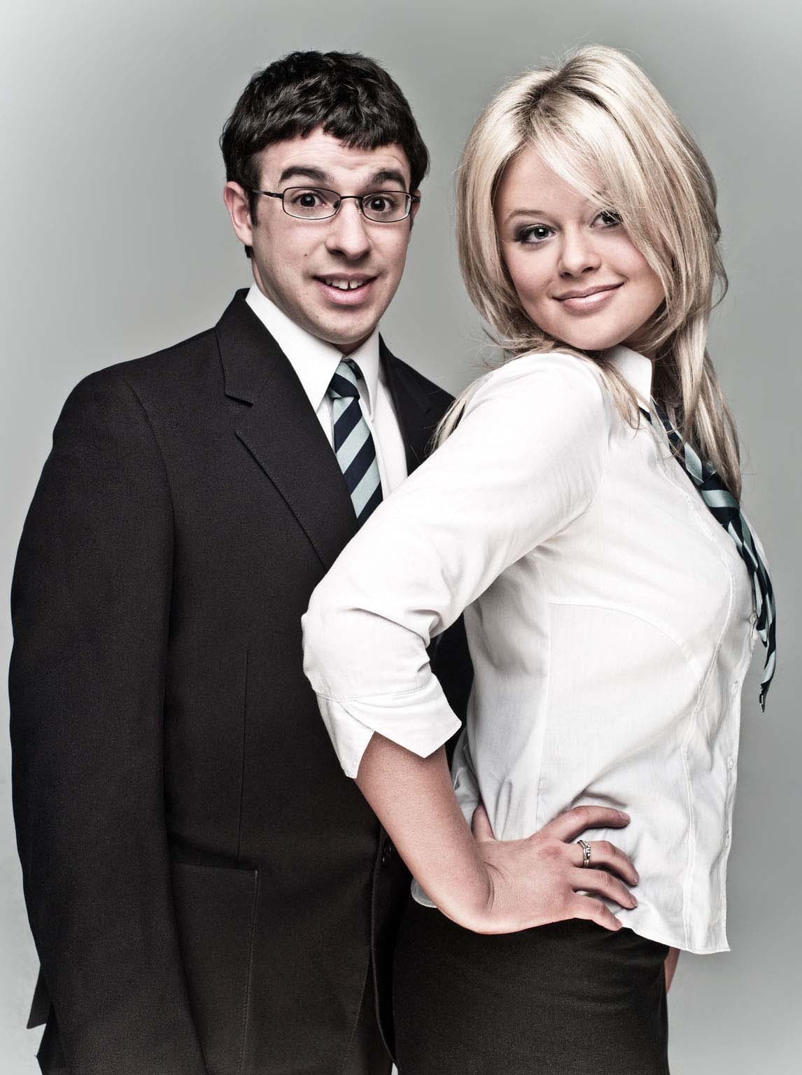 Still of Simon Bird and Emily Atack in The Inbetweeners (2008)