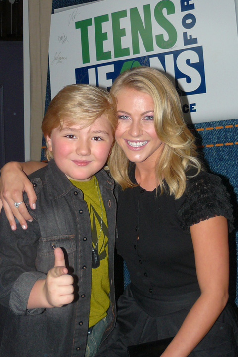 Zachary_Alexander_Rice with Julianne_Hough at the Teens for Jeans Event
