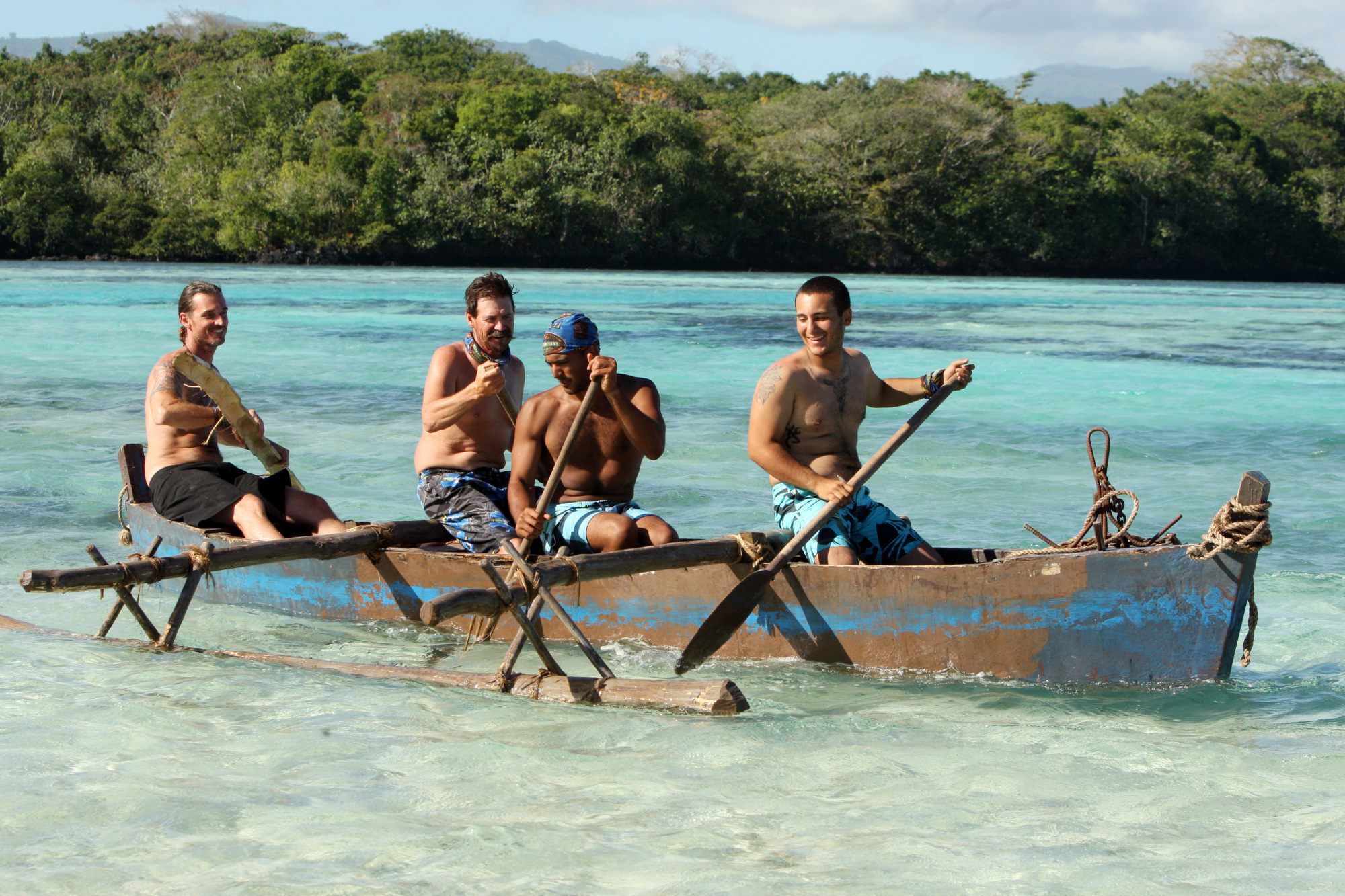 Still of Albert Destrade and Brandon Hantz in Survivor (2000)