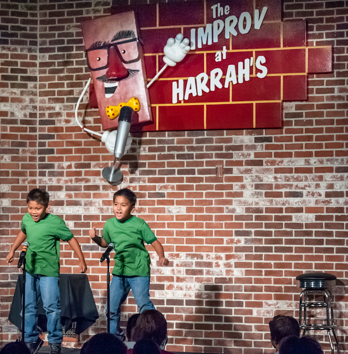 Performing at Harrah's Improv