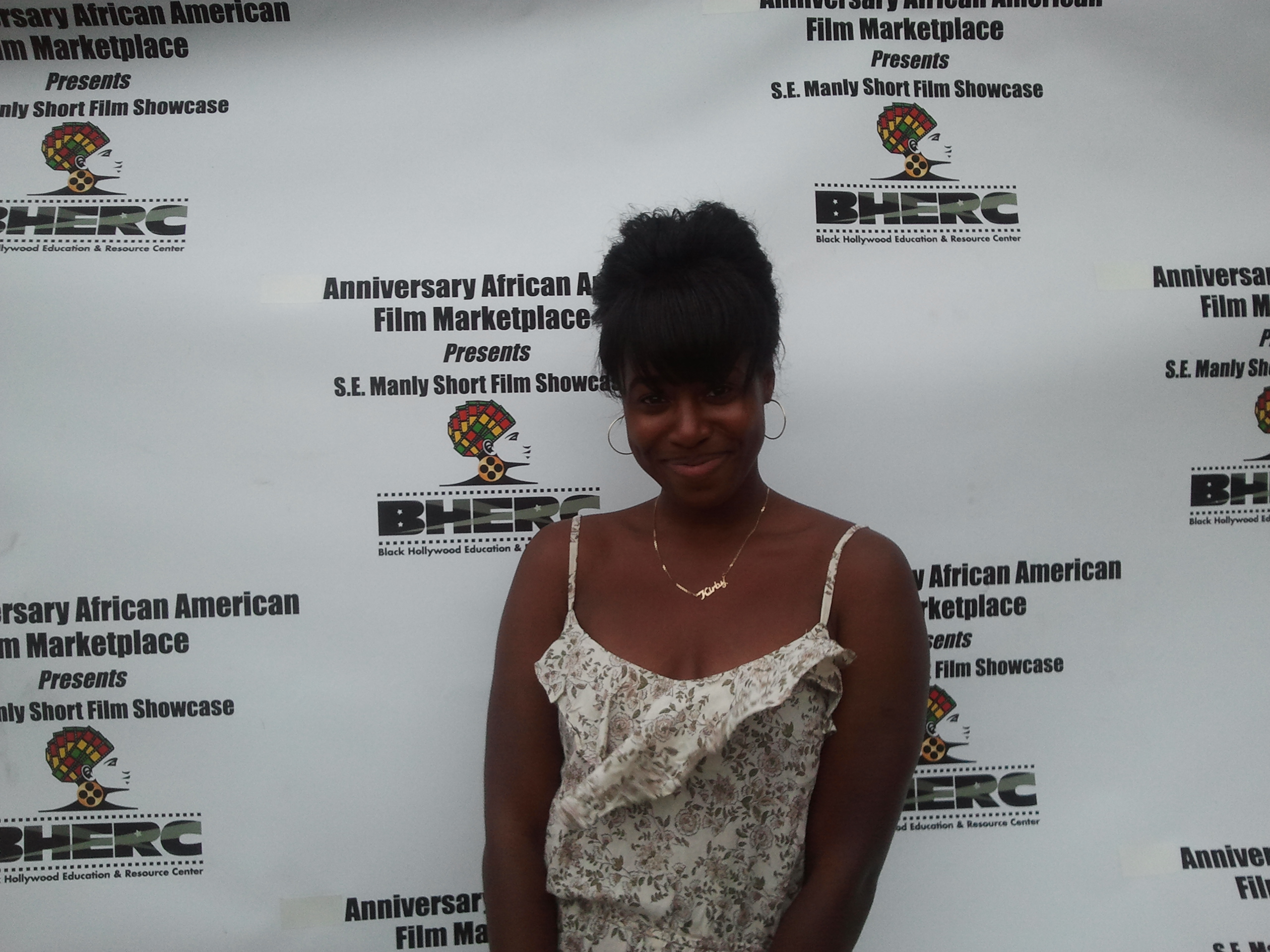 Kirby Howell-Baptiste at the S.E Manly Short Film Showcase for 'Prepping Keisha'.