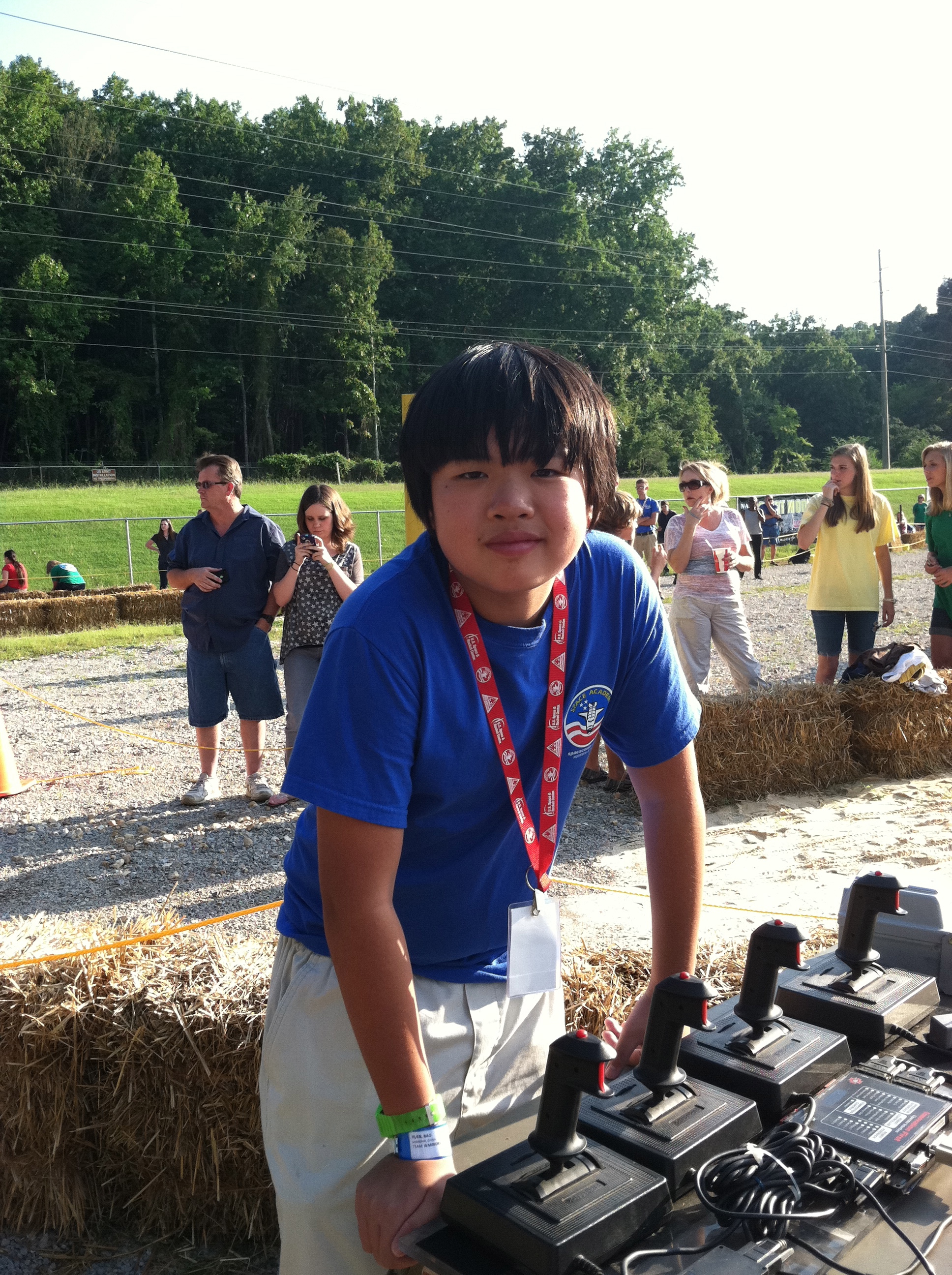 Still Michael Zhang (Lead role) is shooting (Space Warriors).