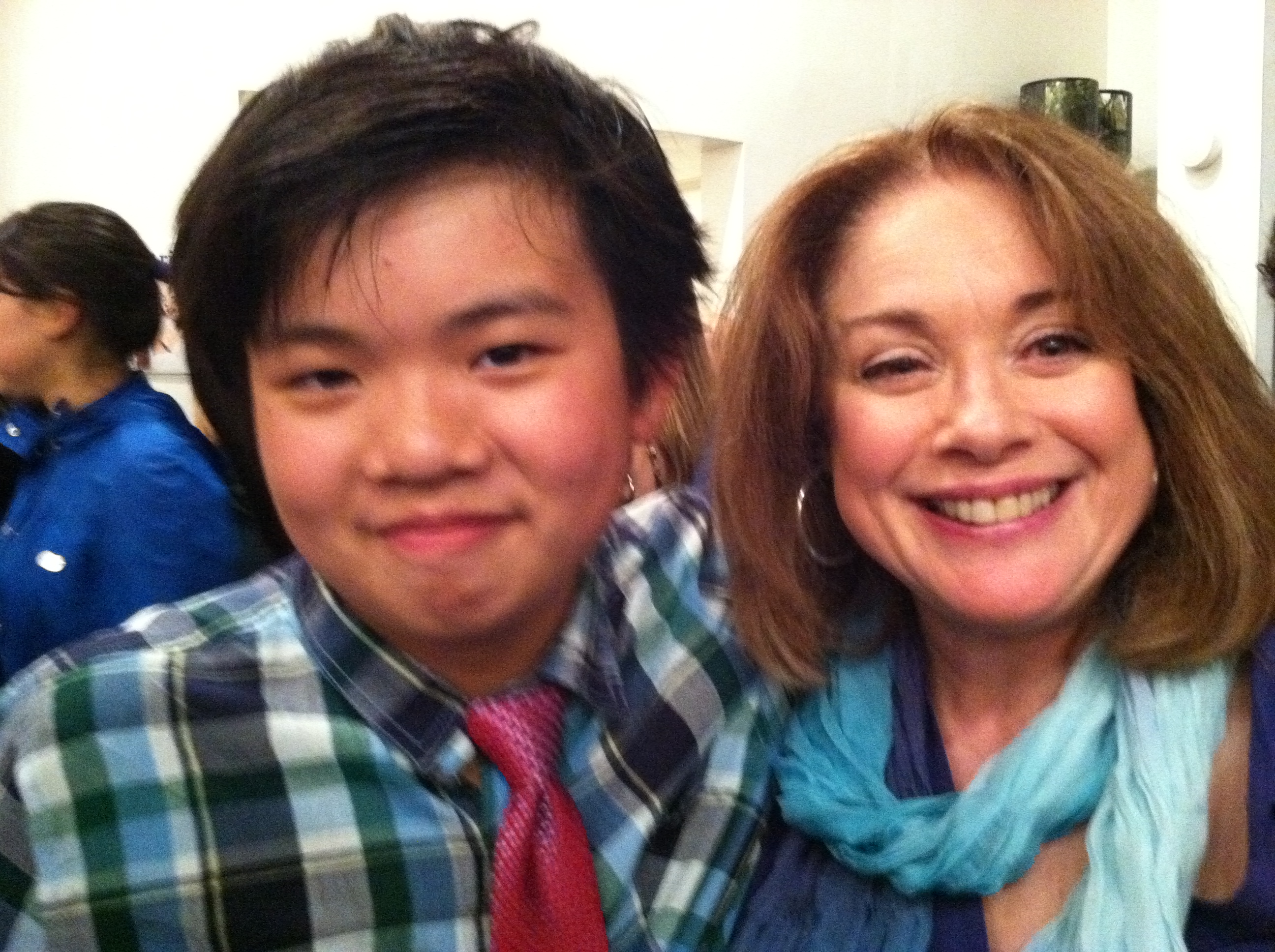 With acting teacher Donna Pescow (Saturday Night Fever, Even Stevens) 2012