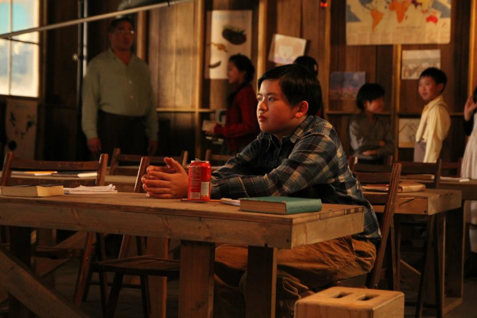 Michael Zhang (Lead Role) is shooting Mojave cherry petals (2012), an AFI Thesis film about the manzanar internment camp.