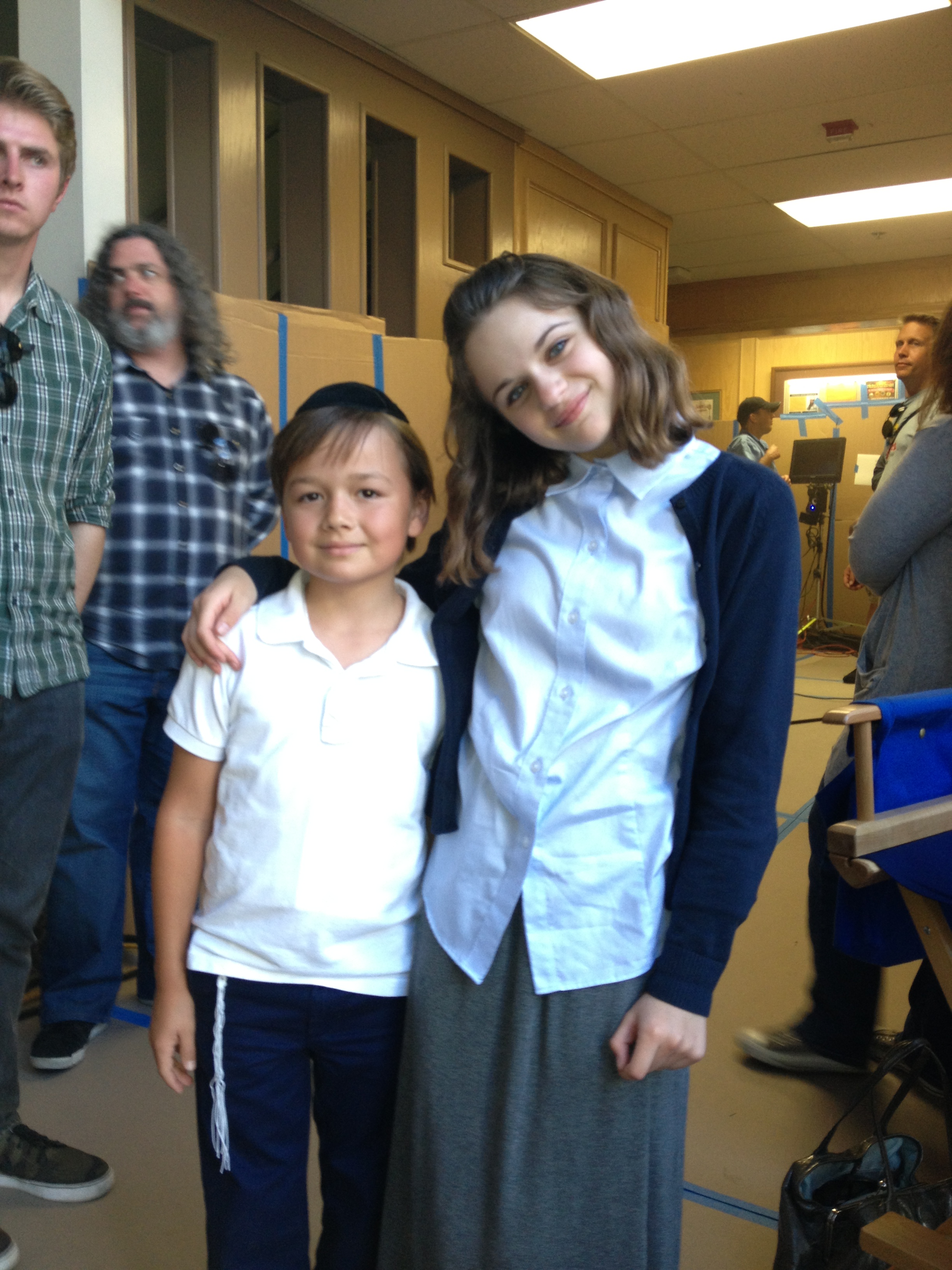 Anthony with Joey King in WIWH.