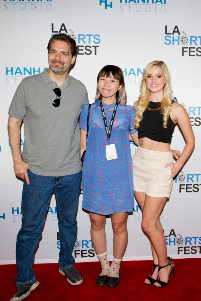 Briana with director Remii Huang and castmate Jeff Hatch
